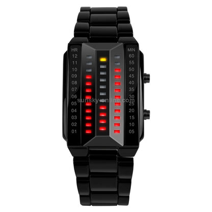 SKMEI Fashion Sports LED Stainless Steel Waterproof Digital Watch For Men & Women-1035